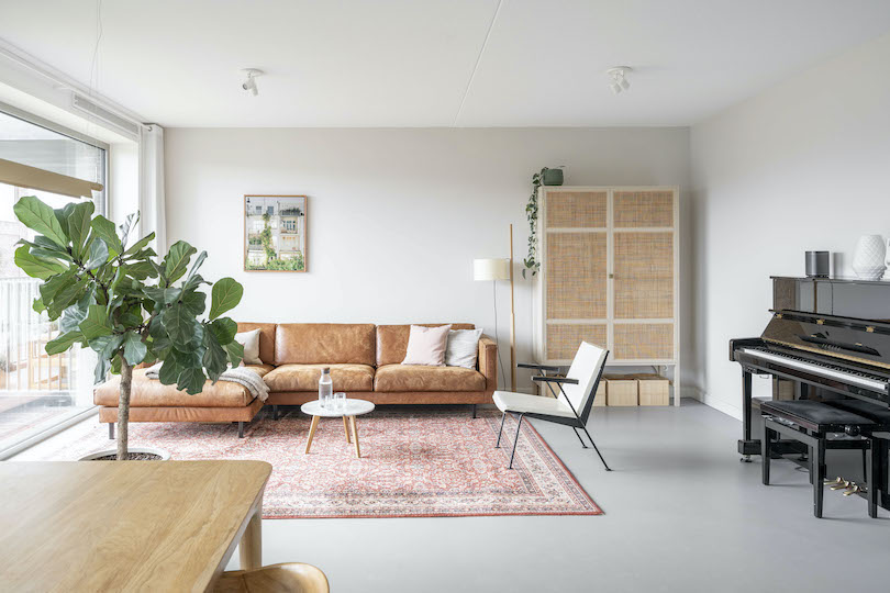 Gietvloer modern Scandinavisch interieur Amsterdam